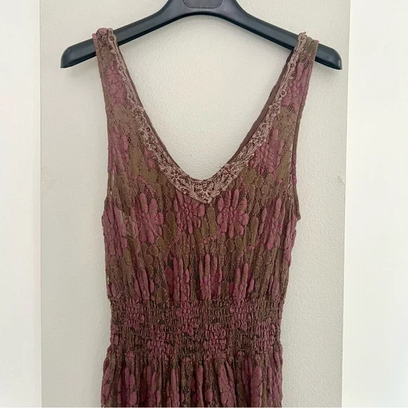 Vintage Lace Floral Dress – Fairycore, Witchy, Cottagecore, Romantic, Y2K - Picture 6 of 11